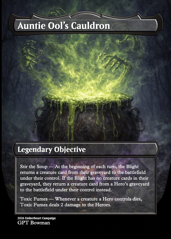 Custom Magic card: Auntie Ool's Cauldron